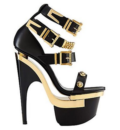 Sandalia Studded Platform Heel de Versace