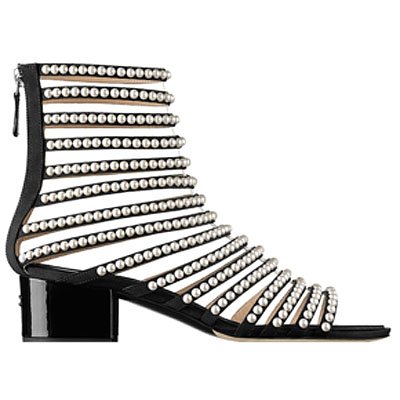 Sandalias GROS GRAIN negras de Chanel